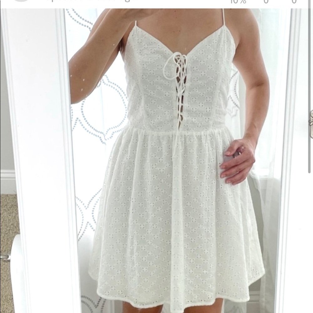 Anthropologie Freebird eyelet dress, size M (6/8)